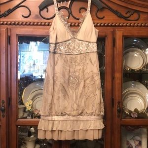 Gorgeous Sue Wong champagne dress